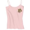 Juniors 1x1 Rib Spaghetti Strap Tank Thumbnail