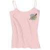 Juniors 1x1 Rib Spaghetti Strap Tank Thumbnail