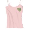 Juniors 1x1 Rib Spaghetti Strap Tank Thumbnail