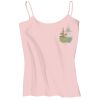 Juniors 1x1 Rib Spaghetti Strap Tank Thumbnail