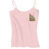 Juniors 1x1 Rib Spaghetti Strap Tank Thumbnail