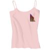 Juniors 1x1 Rib Spaghetti Strap Tank Thumbnail
