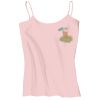 Juniors 1x1 Rib Spaghetti Strap Tank Thumbnail