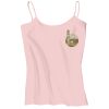 Juniors 1x1 Rib Spaghetti Strap Tank Thumbnail