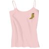 Juniors 1x1 Rib Spaghetti Strap Tank Thumbnail