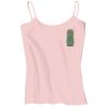 Juniors 1x1 Rib Spaghetti Strap Tank Thumbnail