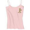 Juniors 1x1 Rib Spaghetti Strap Tank Thumbnail