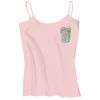 Juniors 1x1 Rib Spaghetti Strap Tank Thumbnail