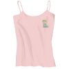 Juniors 1x1 Rib Spaghetti Strap Tank Thumbnail