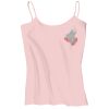Juniors 1x1 Rib Spaghetti Strap Tank Thumbnail