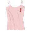 Juniors 1x1 Rib Spaghetti Strap Tank Thumbnail