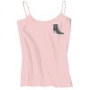 Juniors 1x1 Rib Spaghetti Strap Tank Thumbnail