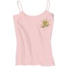 Juniors 1x1 Rib Spaghetti Strap Tank Thumbnail