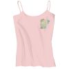 Juniors 1x1 Rib Spaghetti Strap Tank Thumbnail