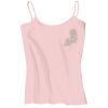 Juniors 1x1 Rib Spaghetti Strap Tank Thumbnail
