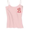 Juniors 1x1 Rib Spaghetti Strap Tank Thumbnail