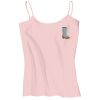 Juniors 1x1 Rib Spaghetti Strap Tank Thumbnail
