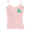 Juniors 1x1 Rib Spaghetti Strap Tank Thumbnail