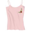 Juniors 1x1 Rib Spaghetti Strap Tank Thumbnail