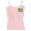 Juniors 1x1 Rib Spaghetti Strap Tank Thumbnail