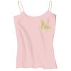 Juniors 1x1 Rib Spaghetti Strap Tank Thumbnail