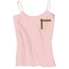 Juniors 1x1 Rib Spaghetti Strap Tank Thumbnail