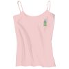 Juniors 1x1 Rib Spaghetti Strap Tank Thumbnail
