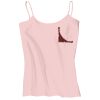 Juniors 1x1 Rib Spaghetti Strap Tank Thumbnail