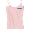 Juniors 1x1 Rib Spaghetti Strap Tank Thumbnail