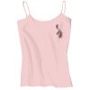 Juniors 1x1 Rib Spaghetti Strap Tank Thumbnail