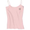 Juniors 1x1 Rib Spaghetti Strap Tank Thumbnail