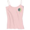 Juniors 1x1 Rib Spaghetti Strap Tank Thumbnail