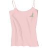 Juniors 1x1 Rib Spaghetti Strap Tank Thumbnail