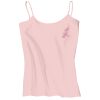 Juniors 1x1 Rib Spaghetti Strap Tank Thumbnail