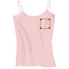 Juniors 1x1 Rib Spaghetti Strap Tank Thumbnail