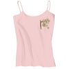 Juniors 1x1 Rib Spaghetti Strap Tank Thumbnail