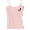 Juniors 1x1 Rib Spaghetti Strap Tank Thumbnail