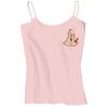 Juniors 1x1 Rib Spaghetti Strap Tank Thumbnail