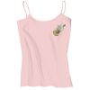 Juniors 1x1 Rib Spaghetti Strap Tank Thumbnail