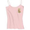 Juniors 1x1 Rib Spaghetti Strap Tank Thumbnail