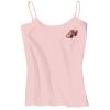 Juniors 1x1 Rib Spaghetti Strap Tank Thumbnail