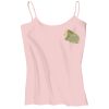 Juniors 1x1 Rib Spaghetti Strap Tank Thumbnail