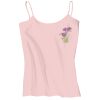 Juniors 1x1 Rib Spaghetti Strap Tank Thumbnail