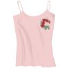 Juniors 1x1 Rib Spaghetti Strap Tank Thumbnail
