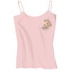 Juniors 1x1 Rib Spaghetti Strap Tank Thumbnail