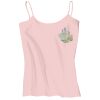Juniors 1x1 Rib Spaghetti Strap Tank Thumbnail