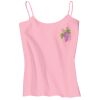 Juniors 1x1 Rib Spaghetti Strap Tank Thumbnail