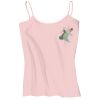 Juniors 1x1 Rib Spaghetti Strap Tank Thumbnail