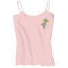 Juniors 1x1 Rib Spaghetti Strap Tank Thumbnail