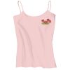 Juniors 1x1 Rib Spaghetti Strap Tank Thumbnail